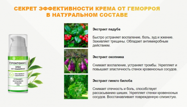 
Проктонис &mdash; крем от геморроя 
