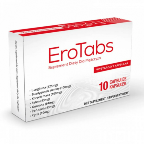 EroTabs — препарат для потенции в аптеке
EroTabs — препарат для потенции в аптеке