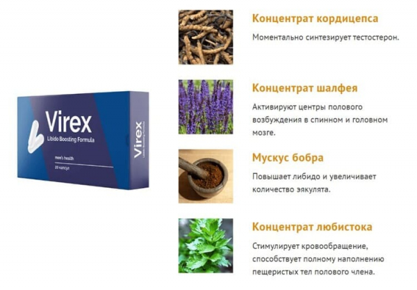Virex капсулы для потенции
Virex капсулы для потенции
