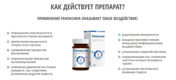 Реноксин от недержания мочи
Реноксин от недержания мочи