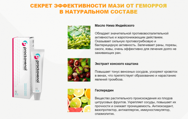 
Проктовенол от геморроя 