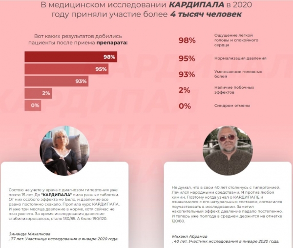 Кардипал от давления
Кардипал от давления