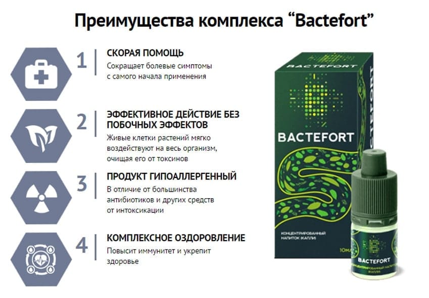 Бактефорт: Натуральный Комплекс для Поддержки Очищения и Иммунитета — Фото 3